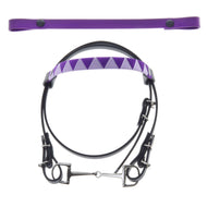 Bridle with 2 headbands purple (size M)