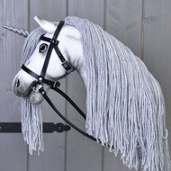 Hobby Horse Unicorn Silver with Bridle and Halter