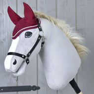 Bonnet d’oreilles en crochet Lux Bordeaux