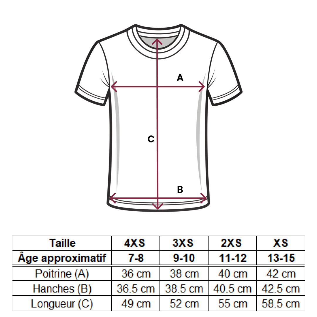 Size guide – Triko Růžové – FR