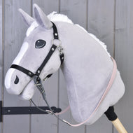 Rênes caoutchoutées Gris Foncé/Rose