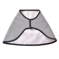 Couverture anglaise noire à carreaux réversible