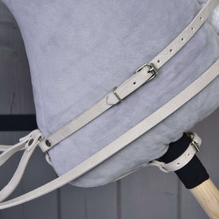 Aqua leatherette set - bridle, reins and martingale
