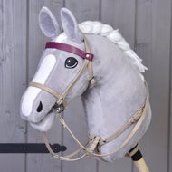 Bordeaux leatherette set - bridle, reins and martingale