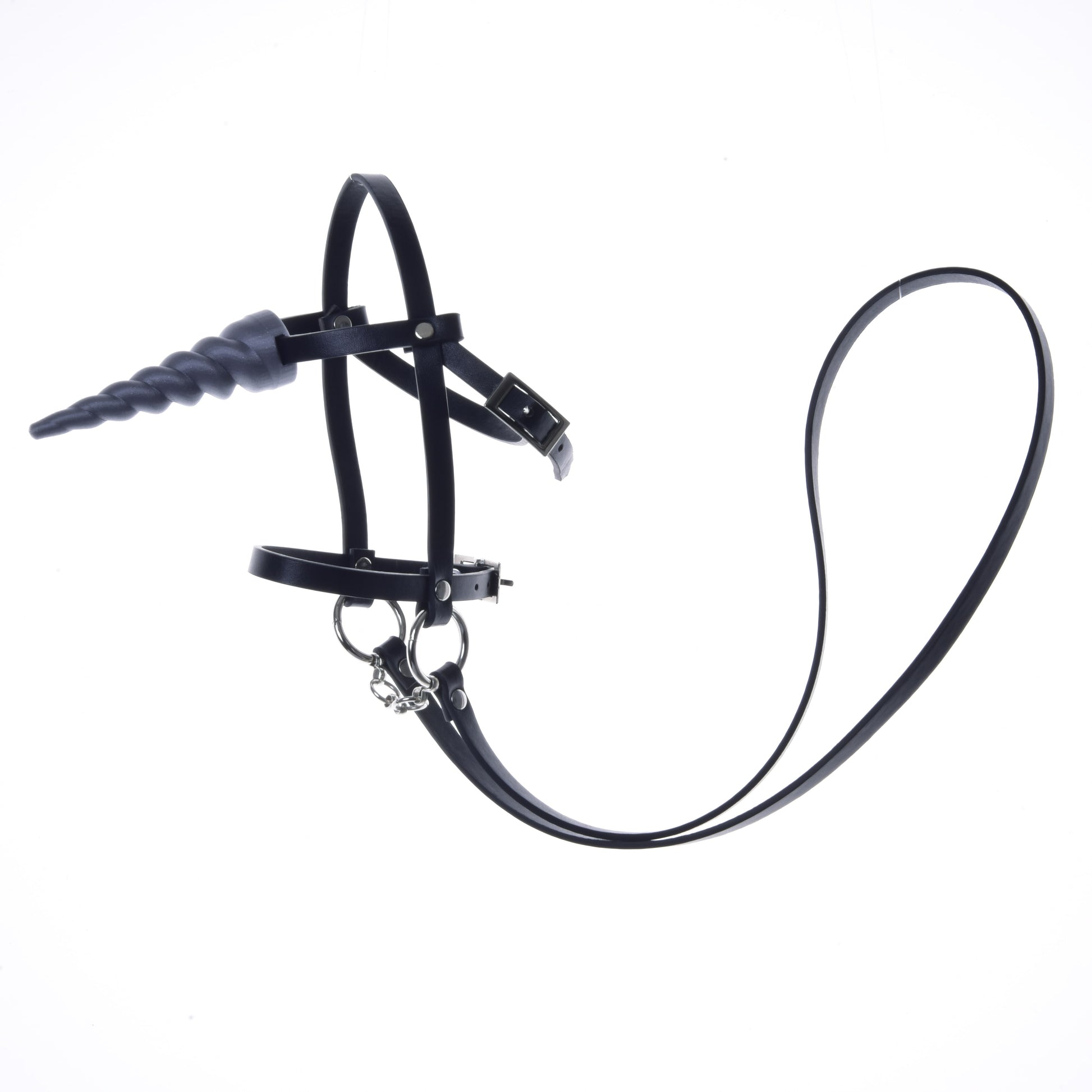 Hobby Horse Licorne Argent avec Bride et Licol