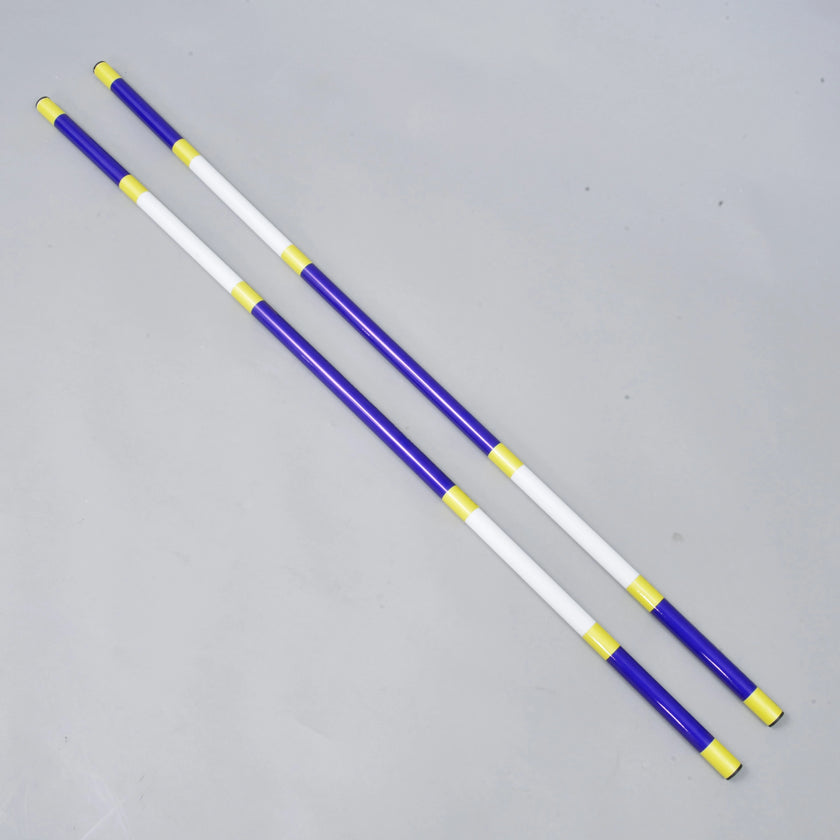 Perche de saut bleu-blanc 2 pcs