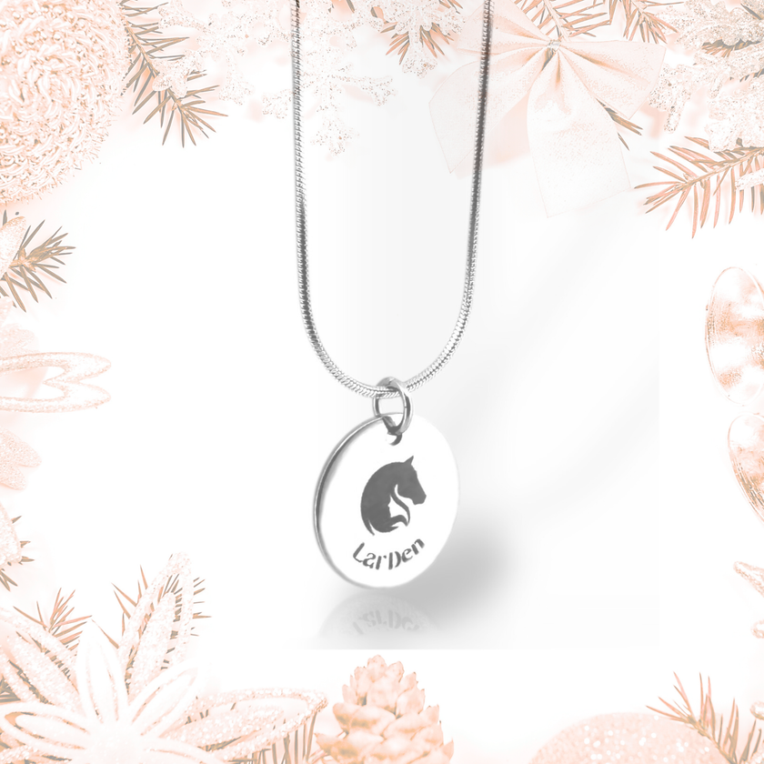 Collier avec pendentif LarDen en acier inoxydable chirurgical