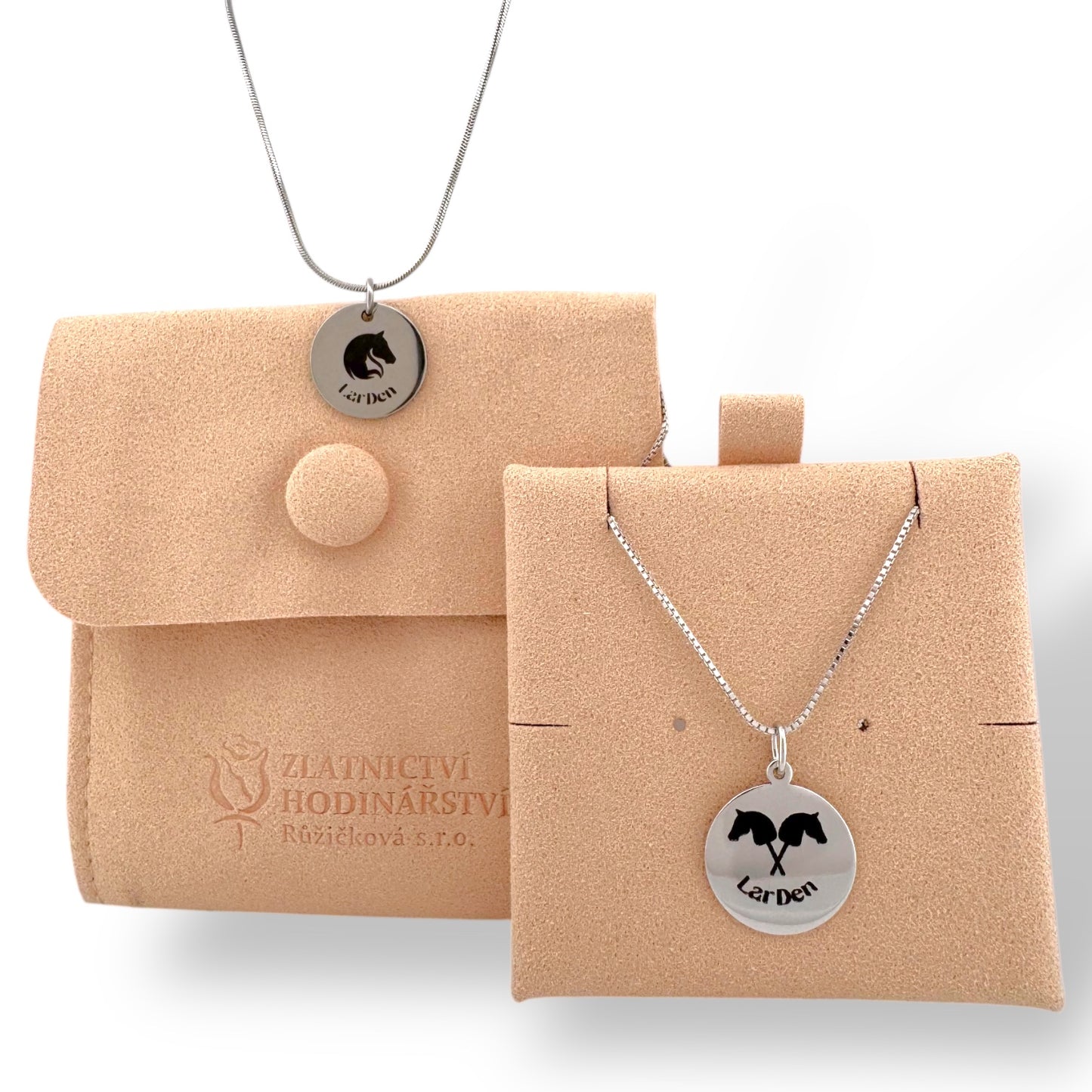 Collier avec pendentif Hobby Horse en acier inoxydable chirurgical