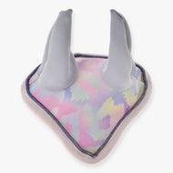Hobby Horse Ear Bonnet Pastell Elegance by LarDen with white ears and pastel patterned front