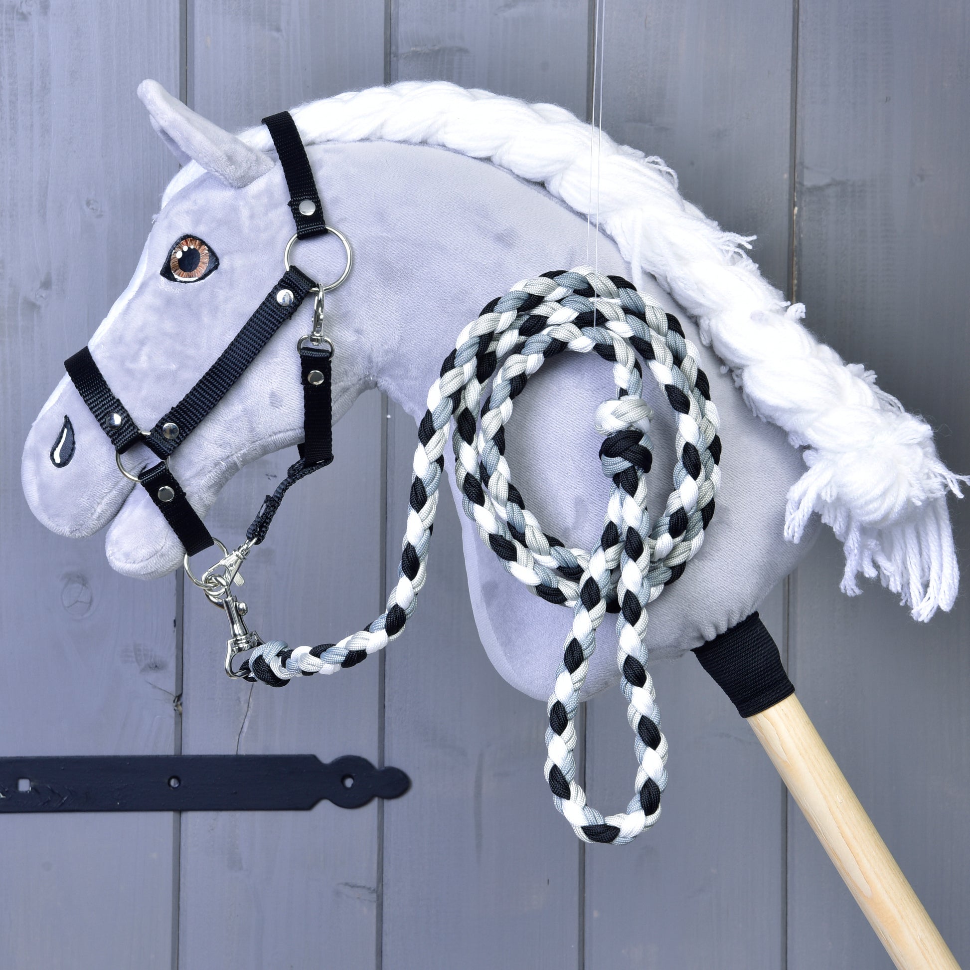 Hobby Horse - Cordelette tressée noir/blanc