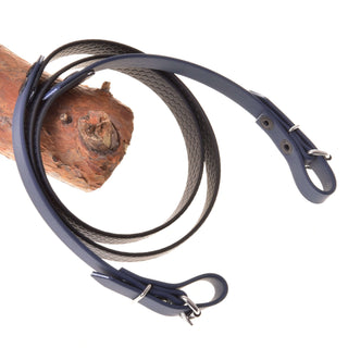 Rênes caoutchoutées anthracite