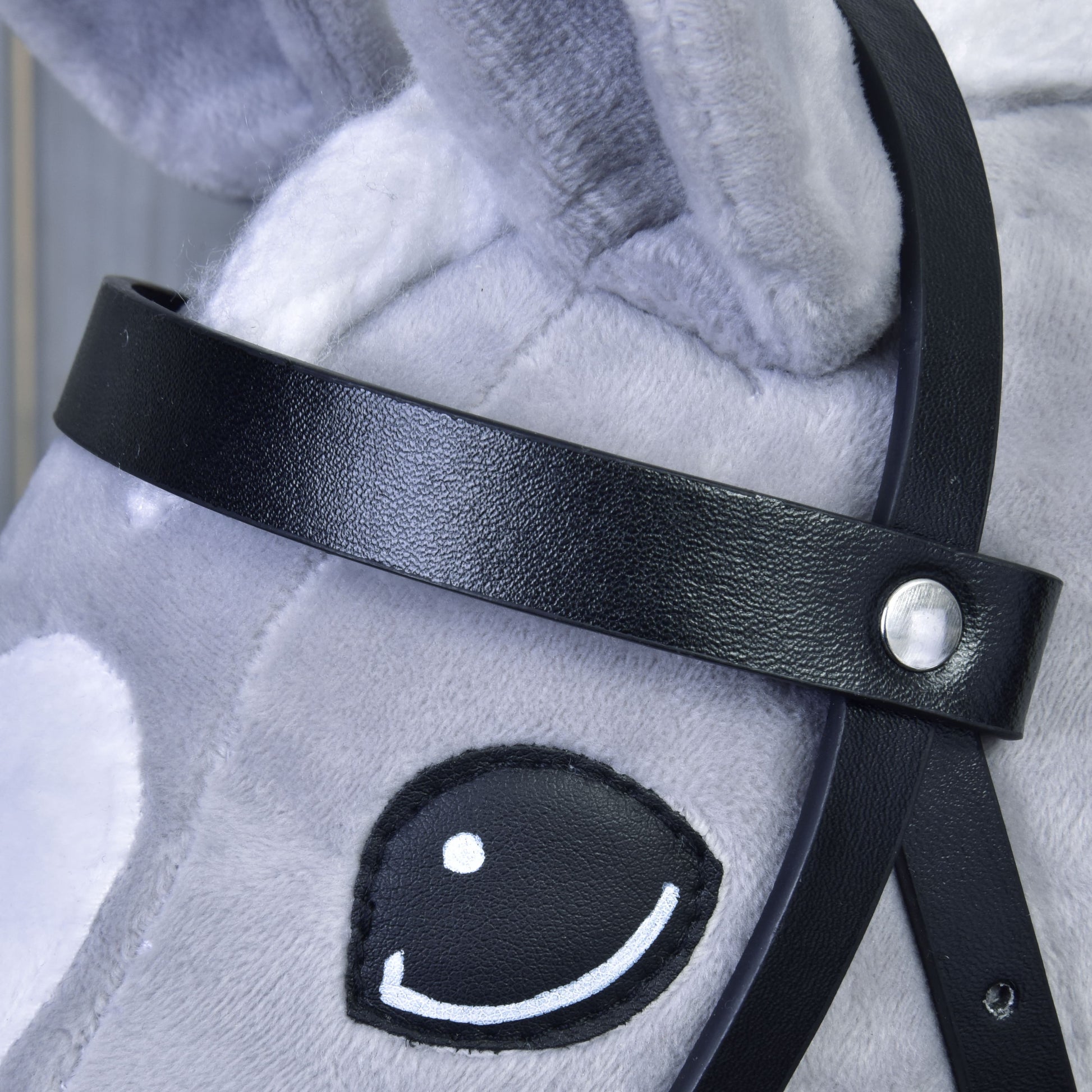 Bride complète noire en similicuir