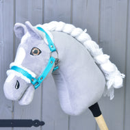 Licol turquoise avec fourrure