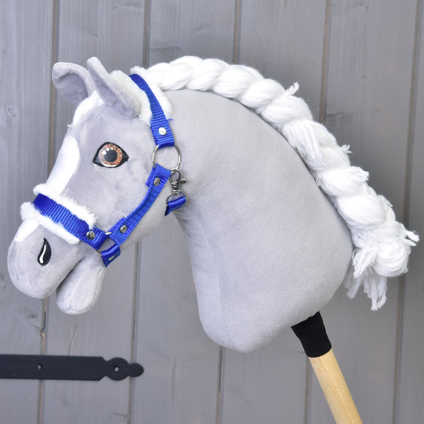 Halter blue with fur 1