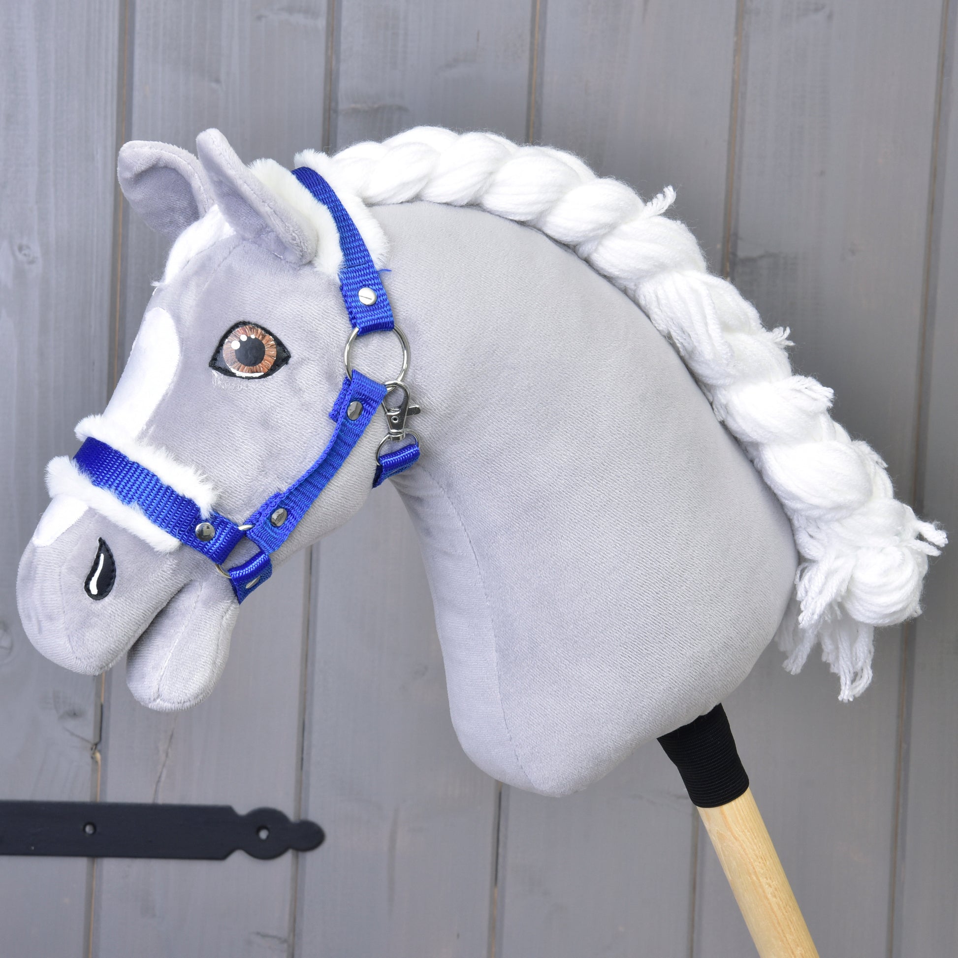 Halter blue with fur