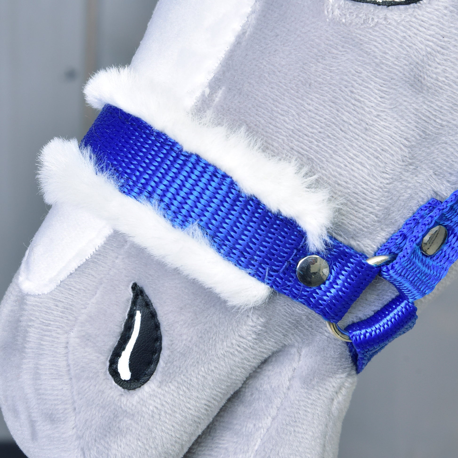 Halter blue with fur