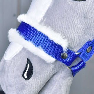 Halter blue with fur