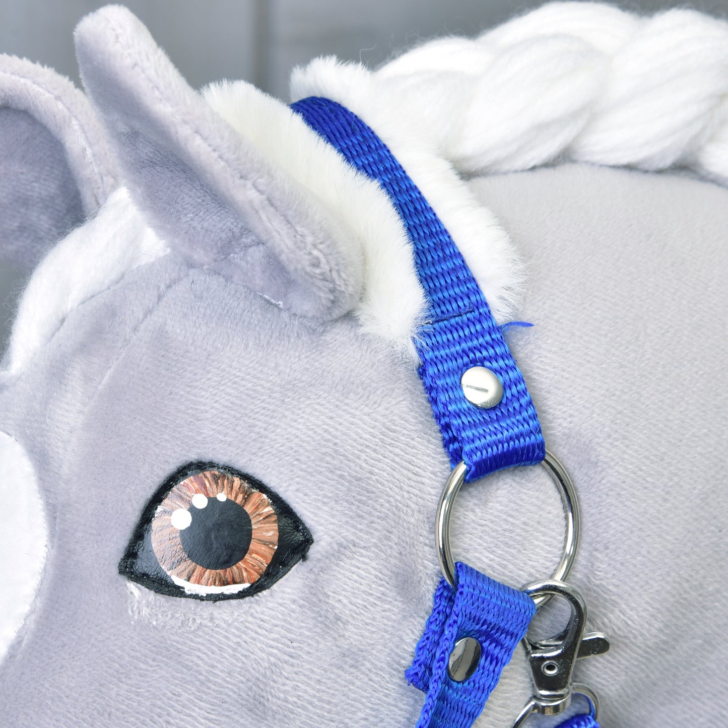 Halter blue with fur 3