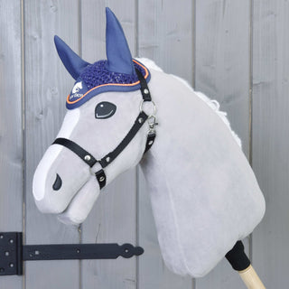 Bonnet d’oreilles au crochet Bleu Sport