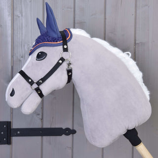 Bonnet d’oreilles au crochet Bleu Sport
