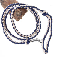 Hobby Horse -  Knitted Lead Rope Cremo-Blue