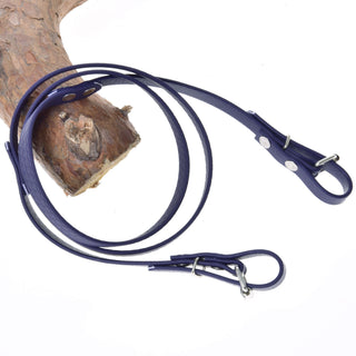 Rênes caoutchoutées violet foncé
