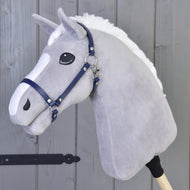 Halter - dark blue leatherette