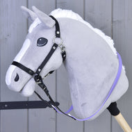 Rênes caoutchoutées violet clair