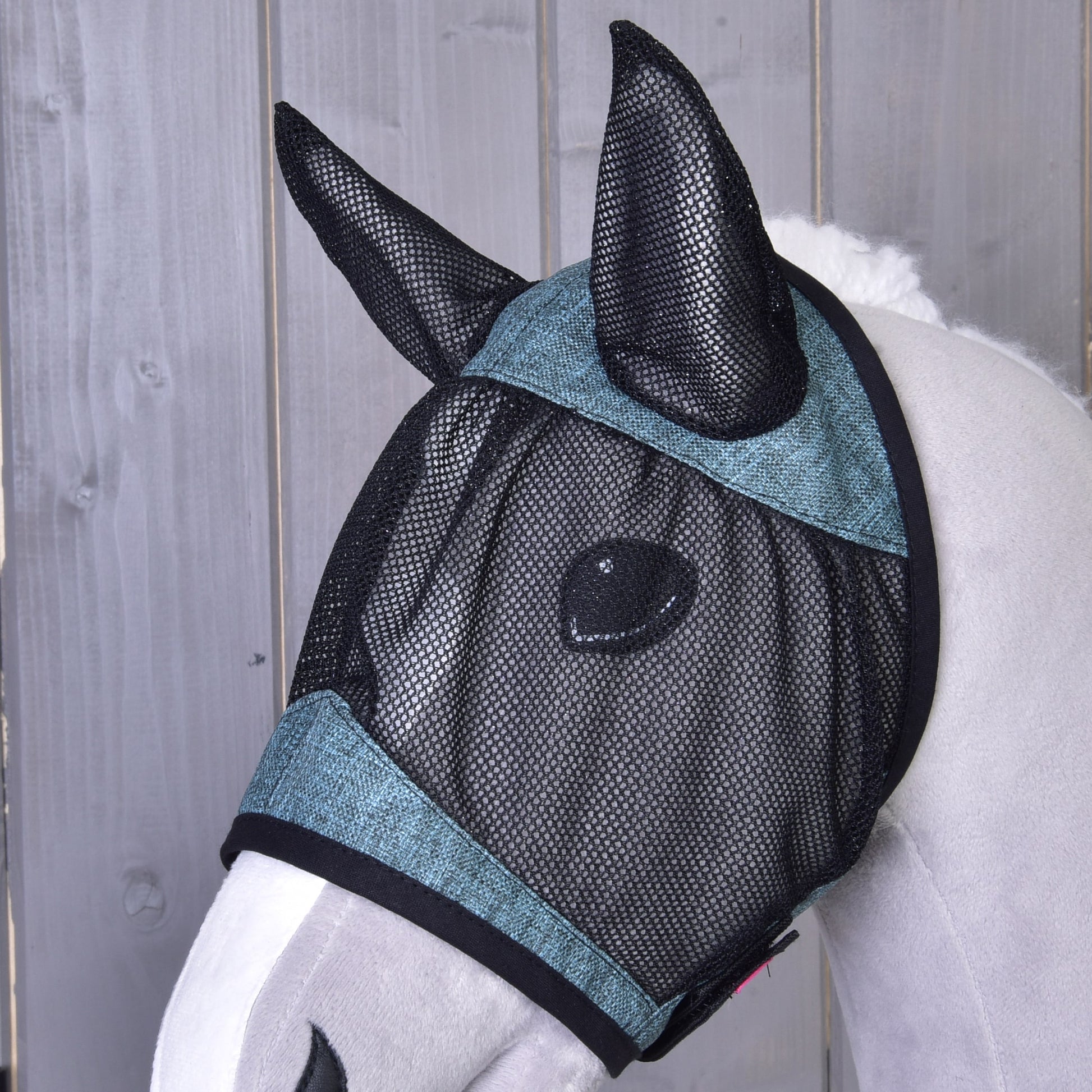Fly Mask De Luxe Turquoise