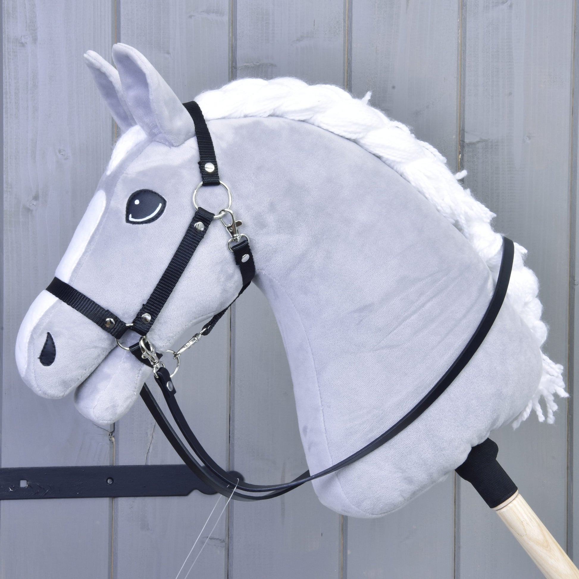 Rênes noires en similicuir