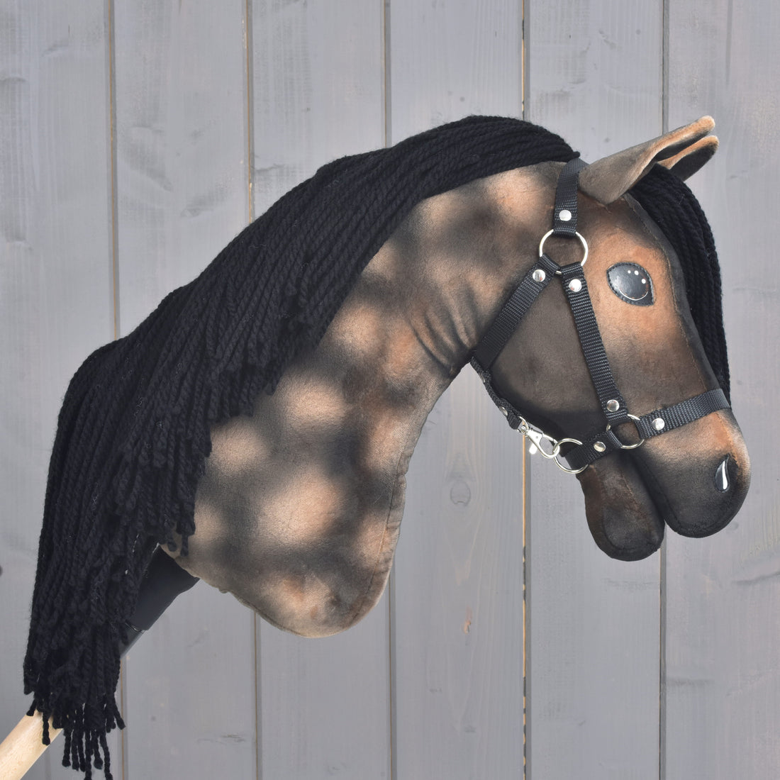 Hobby Horse Stormy with Black Halter