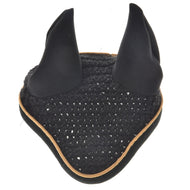 Bonnet d’oreilles au crochet Noir Or