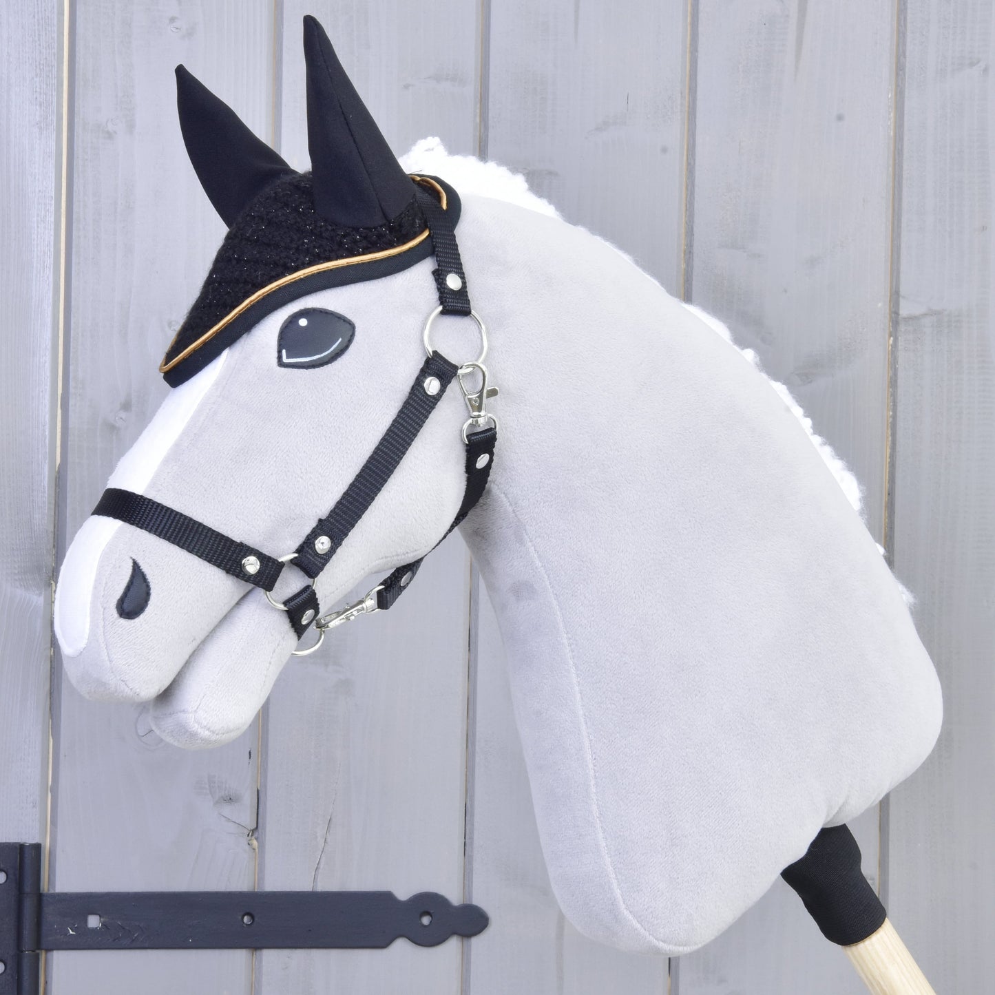 Bonnet d’oreilles au crochet Noir Or