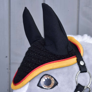 Bonnet d’oreilles au crochet Drapeau