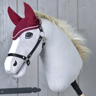 Bonnet d’oreilles en crochet Lux Bordeaux