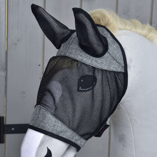 Masque anti-mouches De Luxe Gris Clair