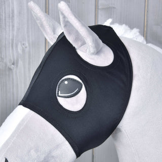 Masque de cheval sans oreilles Flamant rose
