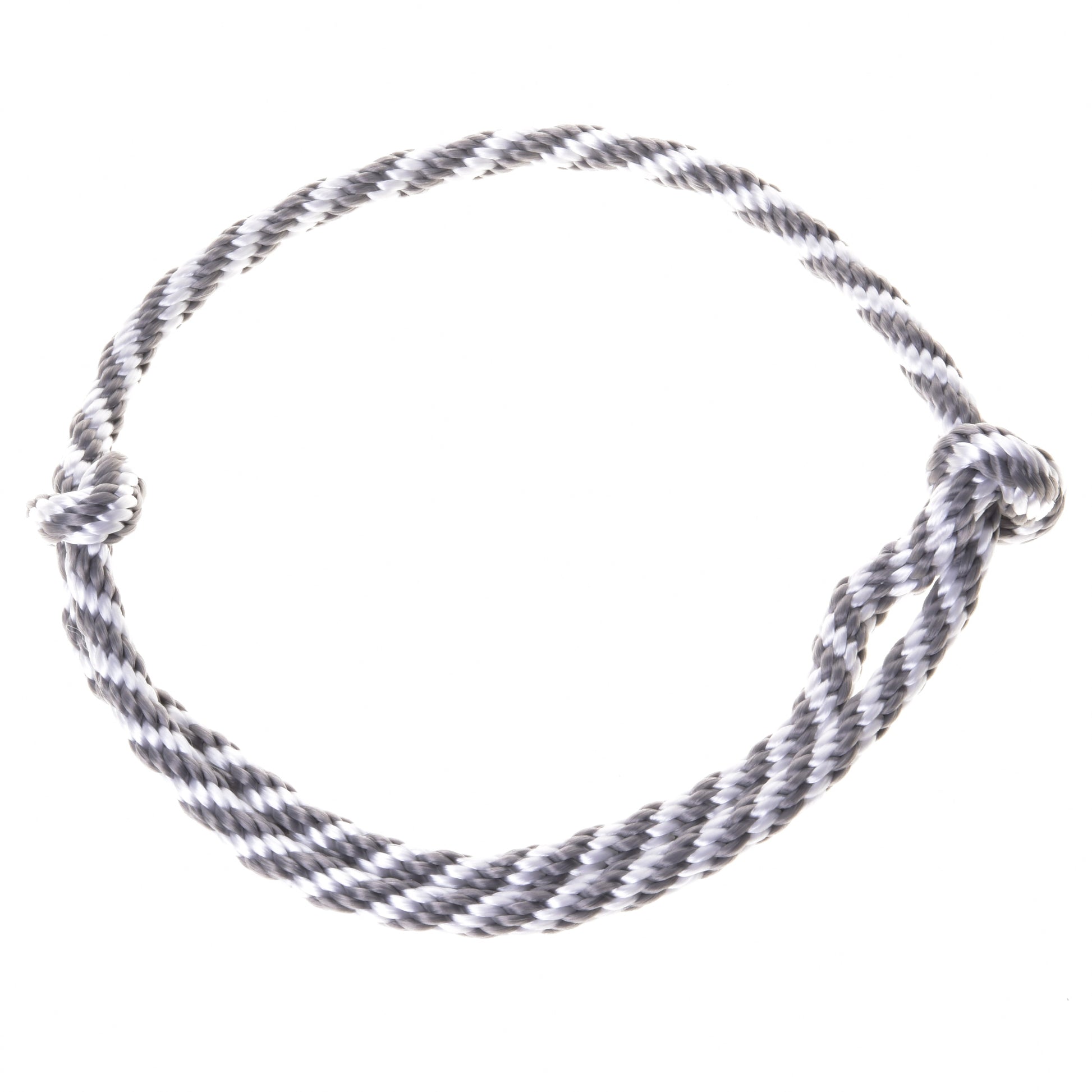 Cordéo rayure argent