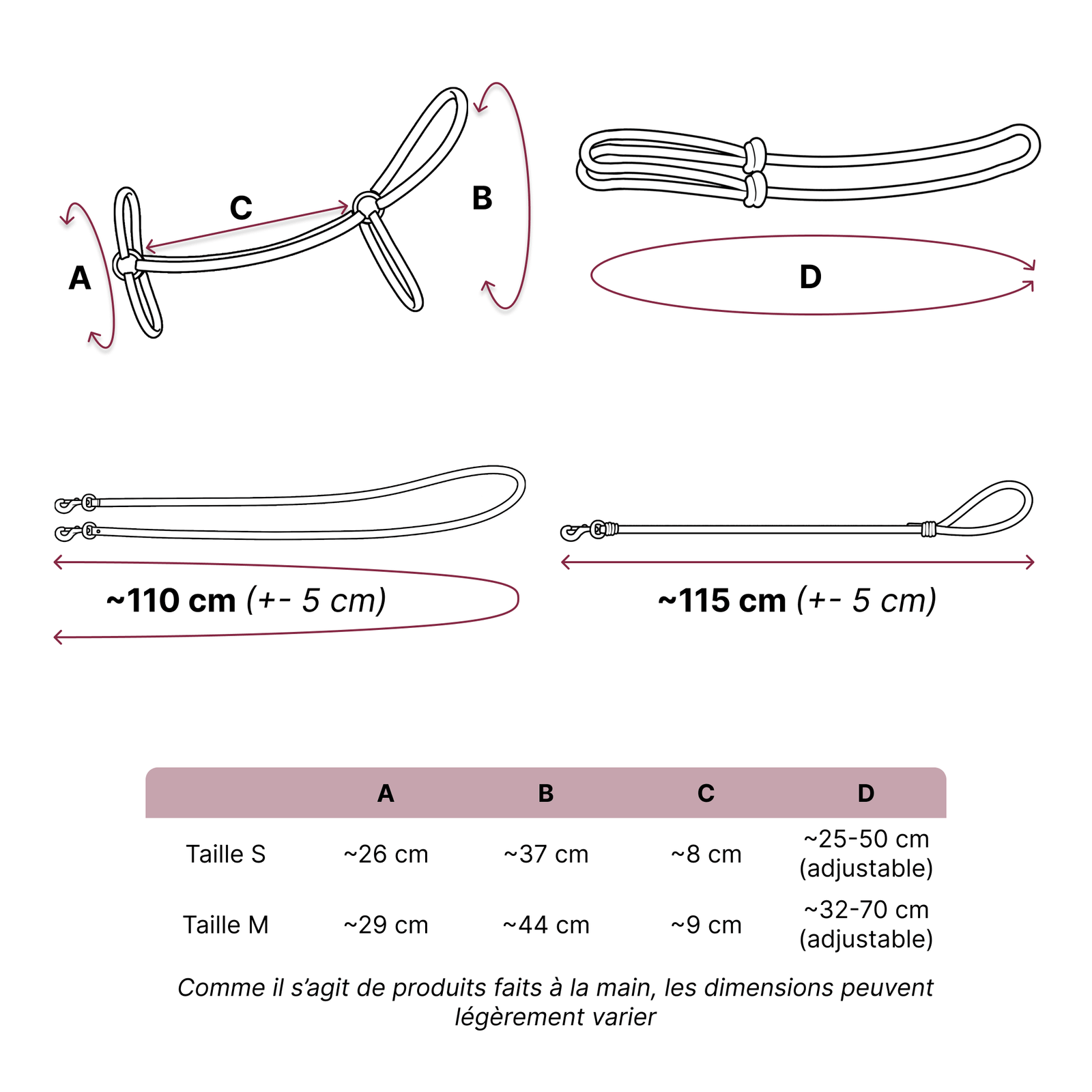 Size guide – Starter Set – FR