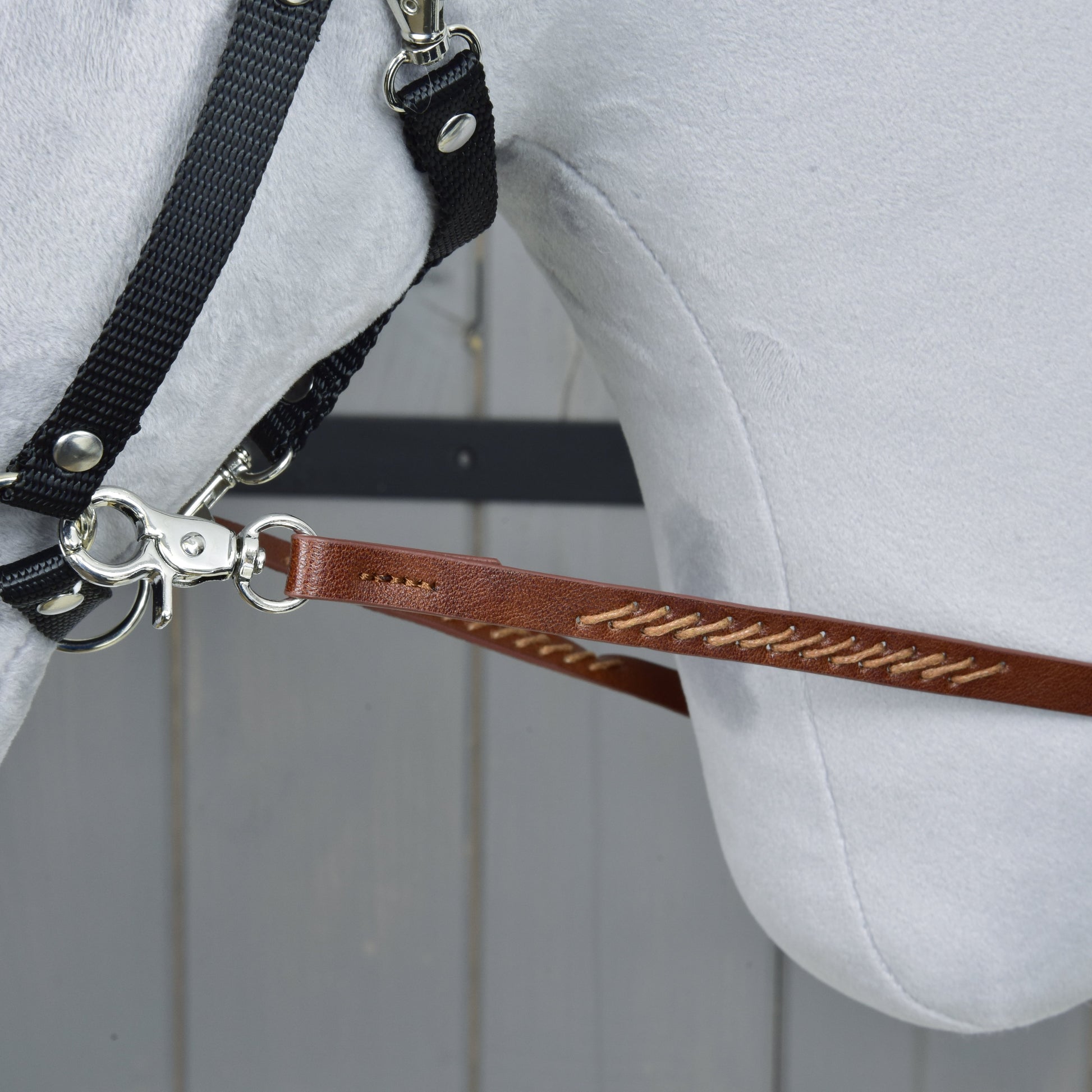 Split Western Reins Dark Brown