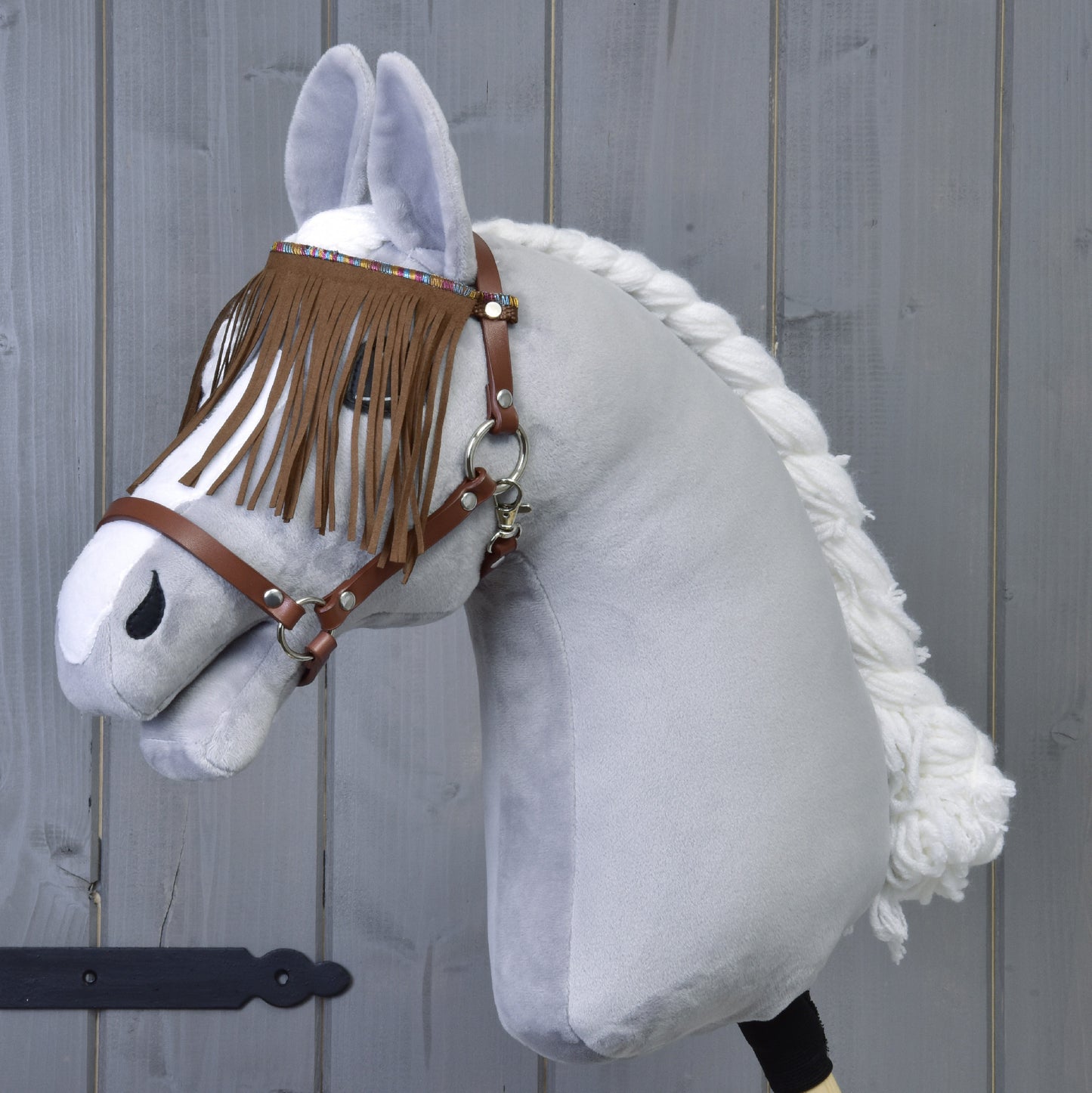 Halter brown with fringes