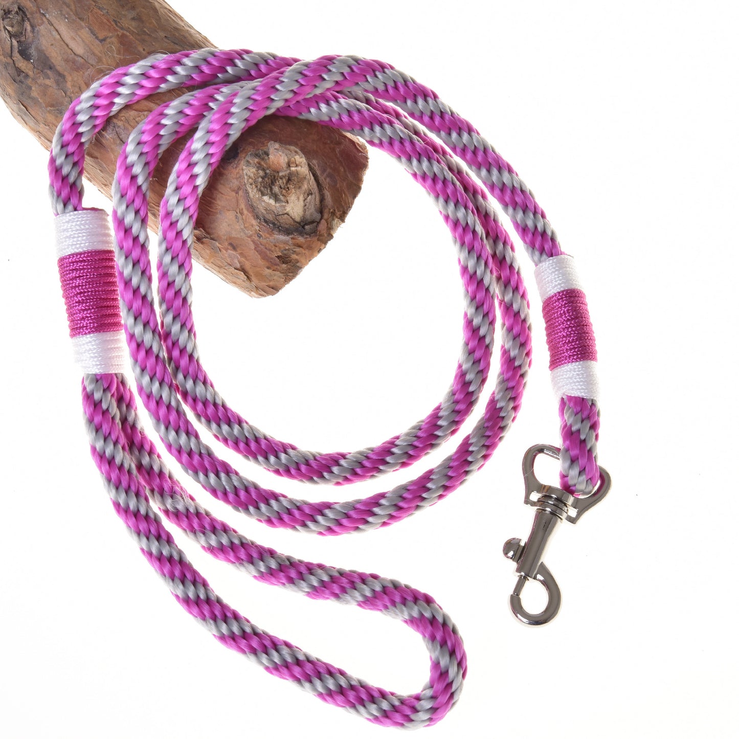 Hobby Horse - Leash pink stripe
