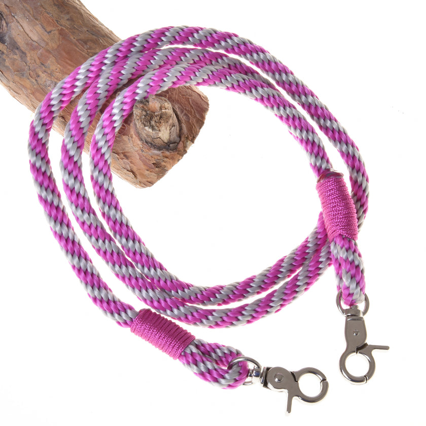 Hobby Horse - Rênes rayées rose